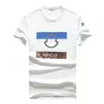 acheter tops t-shirts hommes moncler 8033 white